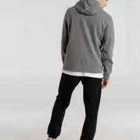 Толстовка с капюшоном унисекс King, темно-серый меланж, размер S