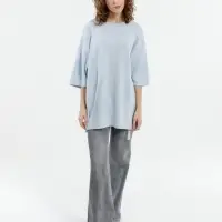 Джемпер с коротким рукавом Siluetti Volumica, светло-голубой, размер XS/S Джемпер с коротким рукавом Siluetti Volumica, светло-голубой, размер XS/S