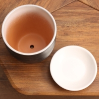 Горшок цветочный "Фоджа" черные линии 3,5 л