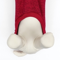 Свитер меланжевый, размер XS (ДС 14, ОШ 23, ОГ 22 см), красный Свитер меланжевый, размер XS (ДС 14, ОШ 23, ОГ 22 см), красный