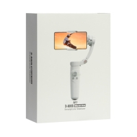 Стабилизатор трехосевой M1, 6.5В, 2500мАч, в комплекте трипод, кабель Туре-С, серый Стабилизатор трехосевой M1, 6.5В, 2500мАч, в комплекте трипод, кабель Туре-С, серый