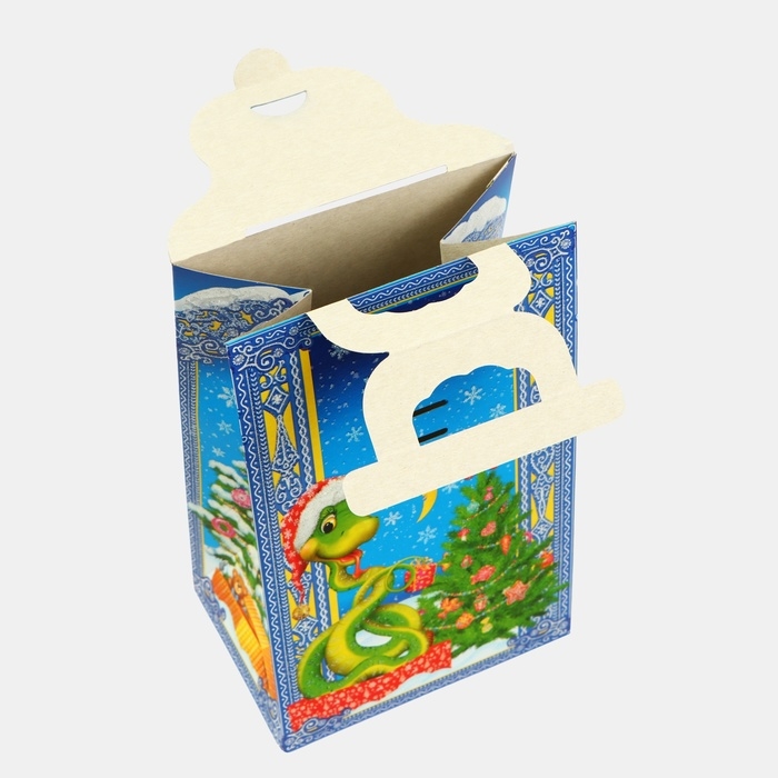 Новый год. Подарочная коробка новогодняя Сумочка мини Новый год. Подарочная коробка новогодняя Сумочка мини "Визит" 140 x 100 x 223 см.