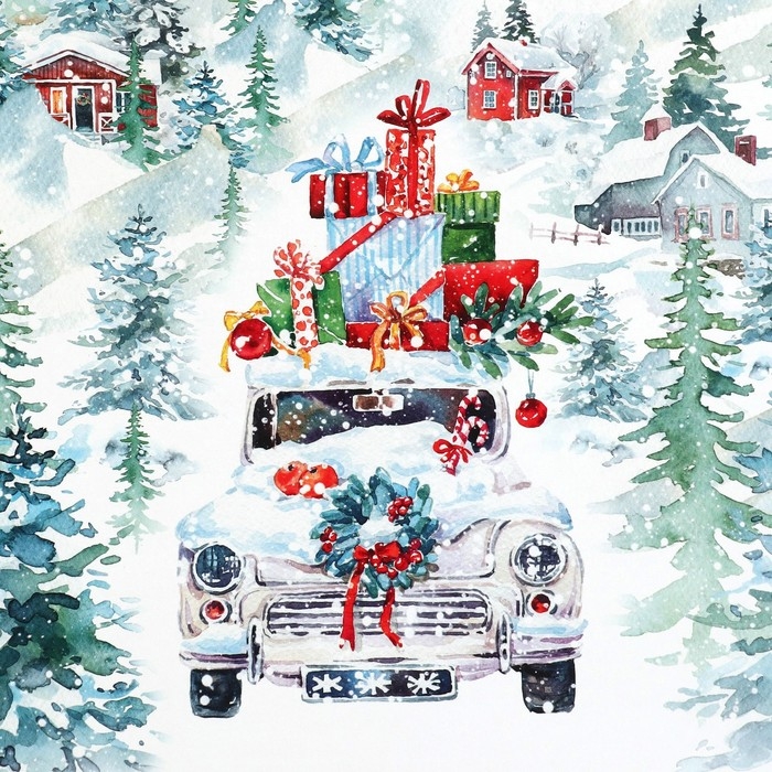 Коробка подарочная &laquo;С Новым годом!&raquo;, 26.2 х 26.2 х 14 см, Новый год