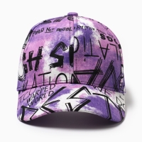 Кепка мужская MINAKU с надписями, цвет сиреневый, р-р 58 Кепка мужская MINAKU с надписями, цвет сиреневый, р-р 58