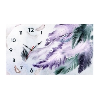 Часы-картина настенные интерьерные "Пушистые листья", бесшумные, 35 х 60 см Часы-картина настенные интерьерные "Пушистые листья", бесшумные, 35 х 60 см