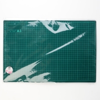 Мат для резки, трёхслойный, 45 &times; 30 см, А3, цвет зелёный