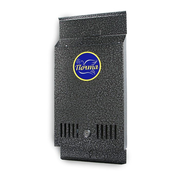 Ящик почтовый с замком, вертикальный, серебристый Ящик почтовый с замком, вертикальный, серебристый