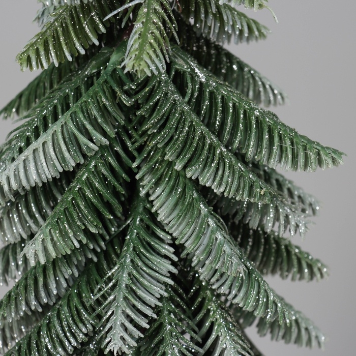 Искусственная ёлка настольная «Зимнее волшебство. Заснеженная с блёстками» в горшочке, 33 см, ветки литые отгибаются Искусственная ёлка настольная «Зимнее волшебство. Заснеженная с блёстками» в горшочке, 33 см, ветки литые отгибаются