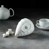 Сахарница фарфоровая Magistro «Ракушка», 330 мл, цвет белый Сахарница фарфоровая Magistro «Ракушка», 330 мл, цвет белый