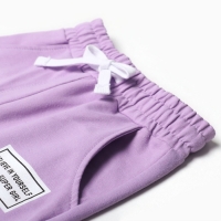 Комплект для девочек (свитшот, брюки), цвет фиолетовый, рост 98 см