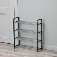 Обувница Доляна, 4 яруса, 50&times;19&times;59 см, цвет зелёный