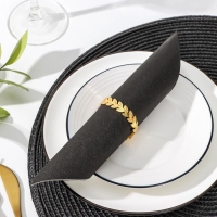 Кольцо для салфетки «Лоза», 4,5×2,5 см, цвет золотой Кольцо для салфетки «Лоза», 4,5×2,5 см, цвет золотой