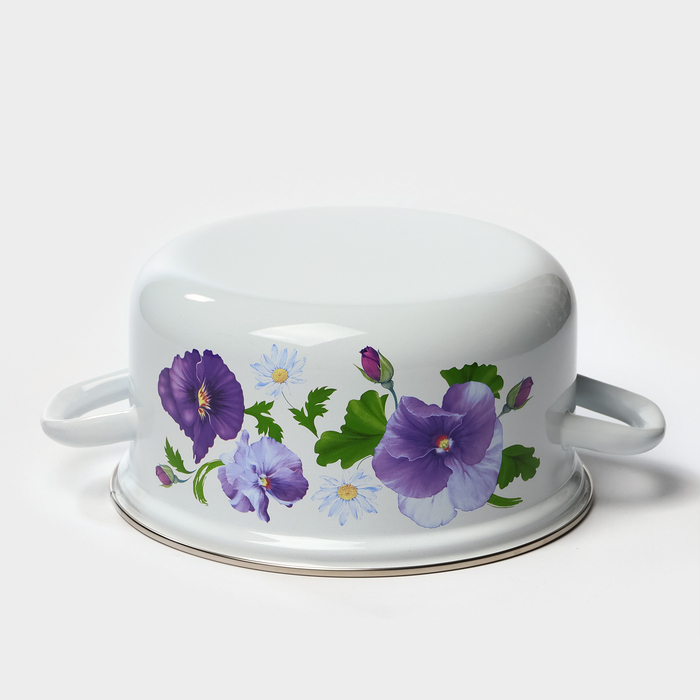 Кастрюля эмалированная «Анютины глазки», 3 л, индукция Кастрюля эмалированная «Анютины глазки», 3 л, индукция