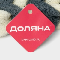 Мочалка для тела Доляна «Косичка», 32×5 см, 70 гр, цвет синий Мочалка для тела Доляна «Косичка», 32×5 см, 70 гр, цвет синий