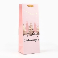 Пакет подарочный новогодний ламинированный под бутылку «Новогодний сюрприз», 13 x 36 x 10 Пакет подарочный новогодний ламинированный под бутылку «Новогодний сюрприз», 13 x 36 x 10