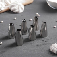 Набор насадок кондитерских Доляна, 4×2,5 см, 6 шт Набор насадок кондитерских Доляна, 4×2,5 см, 6 шт