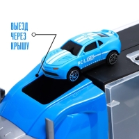 Грузовик &laquo;Перевозчик&raquo;, в комплекте 6 машин и дорожные знаки