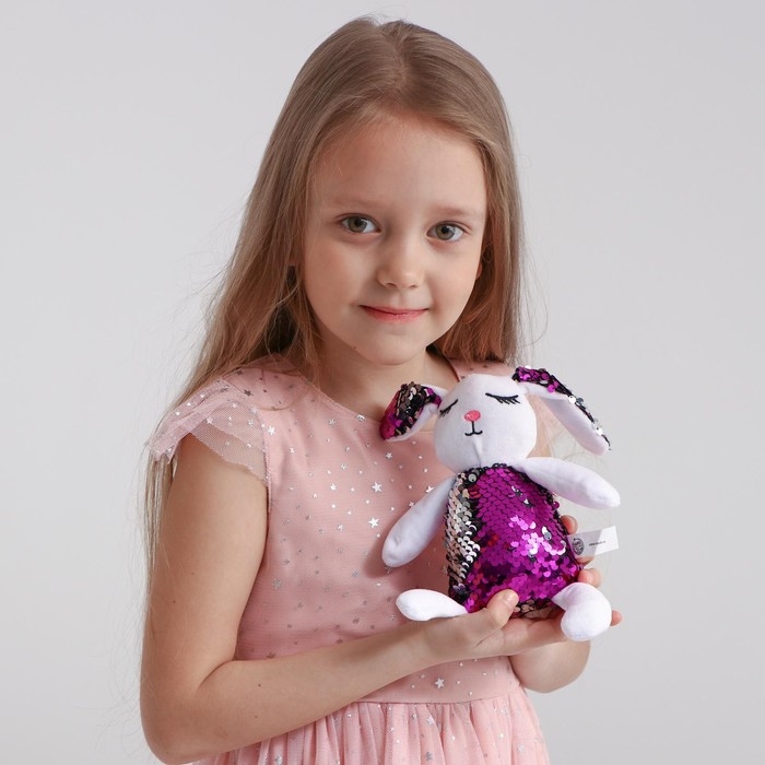 Мягкая игрушка с пайетками &laquo;Заяц&raquo;, 26 см