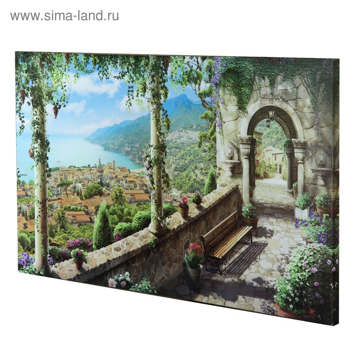 Картина на холсте "Вид на море" 60*100 см