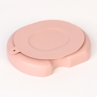 Тарелка детская 2 секции, &laquo;Слоник&raquo; M&B, 16х19,8х3, пыльная роза