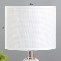 Настольная лампа "Гуте" 1хE14 белый-голубой 15х15х26 см RISALUX