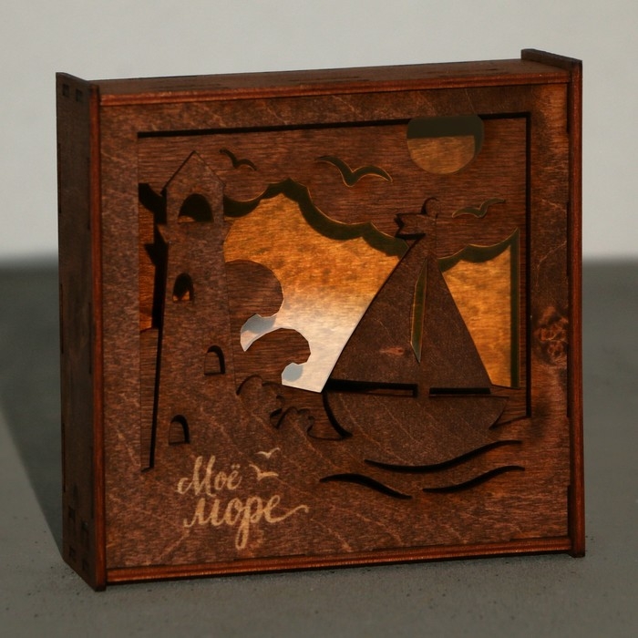 Ночник Ночник "Только смелым" 15х15 см