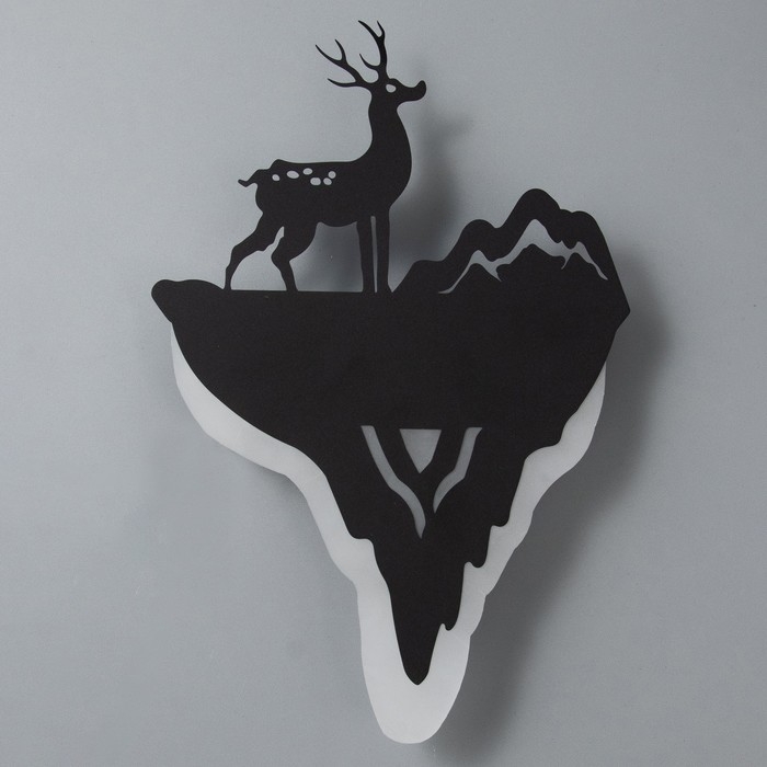 Бра Бра "Олень и гора" LED 11Вт 4000К черный 20х29х5 см