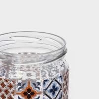 Банка стеклянная для сыпучих продуктов &laquo;Мозаика&raquo;, 425 мл