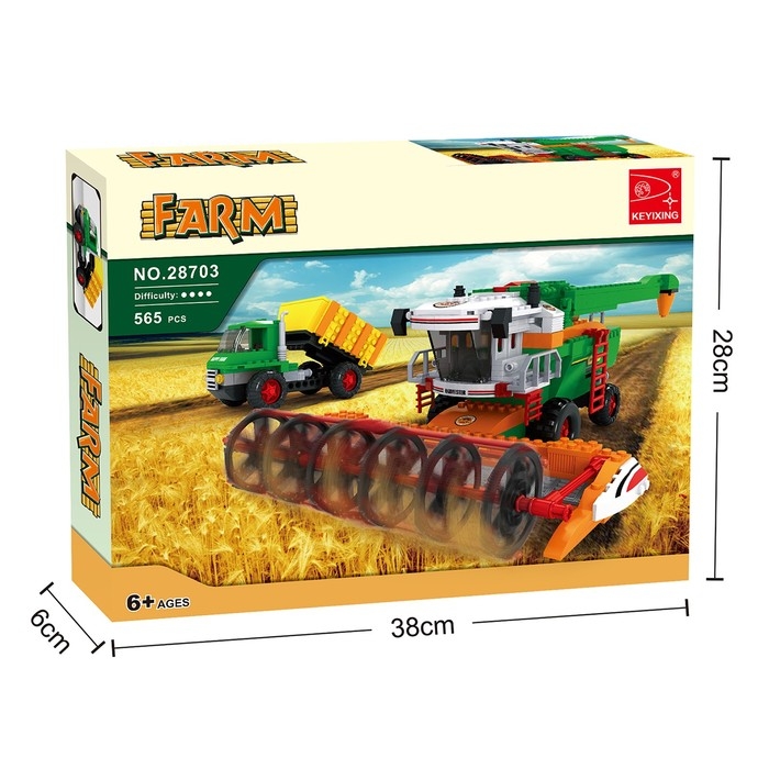 Конструктор Ферма &laquo;Комбаин и грузовик&raquo;, 569 деталей