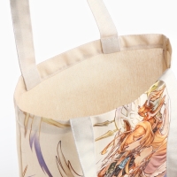 Шопер &laquo;Аниме&raquo; 33,5 х 39,5 см., отдел без молнии, без подклада, белый