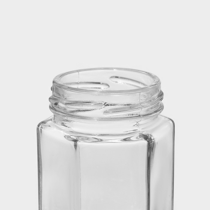 Банка cтеклянная для специй Доляна &laquo;Идиллия&raquo;, 80 мл, 5,5&times;5,5&times;7 см, с металлической крышкой