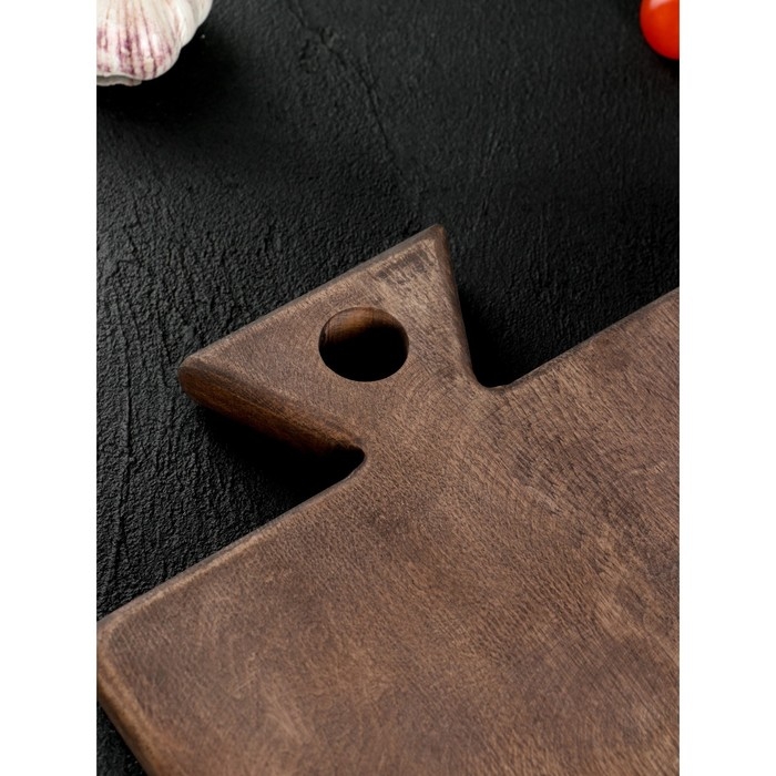 Доска разделочная для подачи Wild Kitchen, 27&times;22&times;2.5 см, граб темный