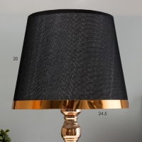 Настольная лампа "Дейла" Е27 40Вт черно-золотой 25х25х44 см Настольная лампа "Дейла" Е27 40Вт черно-золотой 25х25х44 см