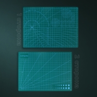 Мат для резки, трёхслойный, 30 &times; 21 см, А4, цвет зелёный