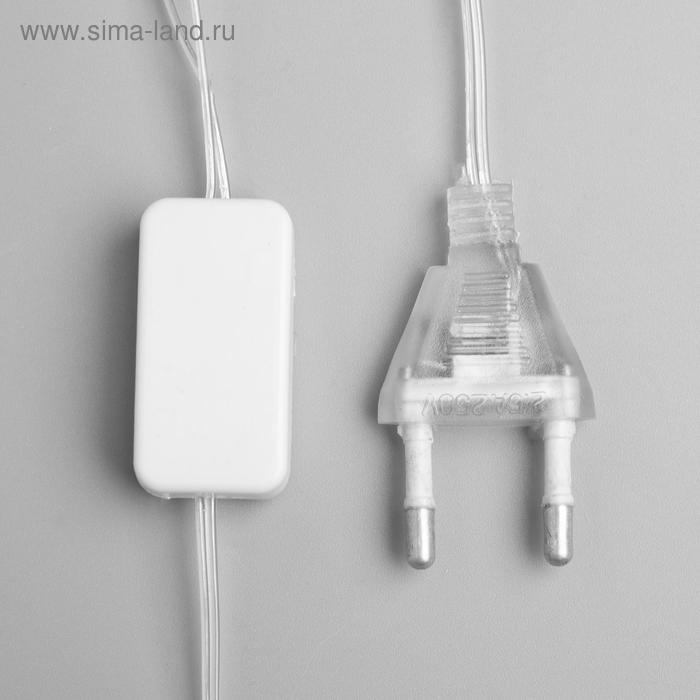 Светодиодная верхушка на ёлку &laquo;Звезда красная&raquo; 16 см, 10 LED, провод 2 метра, 220 В, свечение красное