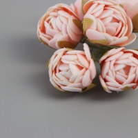 Декор для творчества "Пионы" бело-оранжевый (1 набор=1 букет) в букете 6 шт 2,5х10,5 см Декор для творчества "Пионы" бело-оранжевый (1 набор=1 букет) в букете 6 шт 2,5х10,5 см