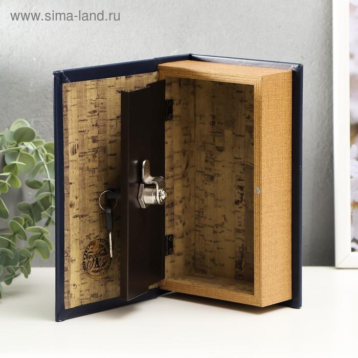 Сейф-книга дерево кожзам "Мудрость большого бизнеса" тиснение 21х13х5 см