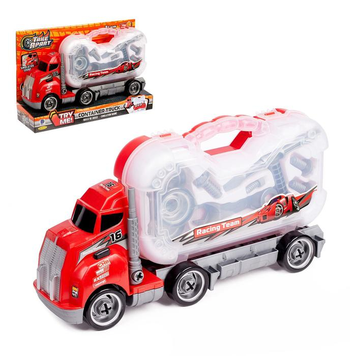 Конструктор &laquo;Грузовик&raquo; с чемоданом инструментов, звуковые эффекты