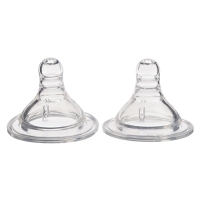 Соска на бутылочку, антиколиковая, от 3 мес., широкое горло, Baby 1, средний поток, &Oslash;50 мм., 2 шт.