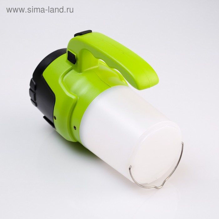 Фонарь светодиодный аккумуляторный ручной, 5 Вт, 2 LED, 3 режима, USB, 18 х 15 х 9 см