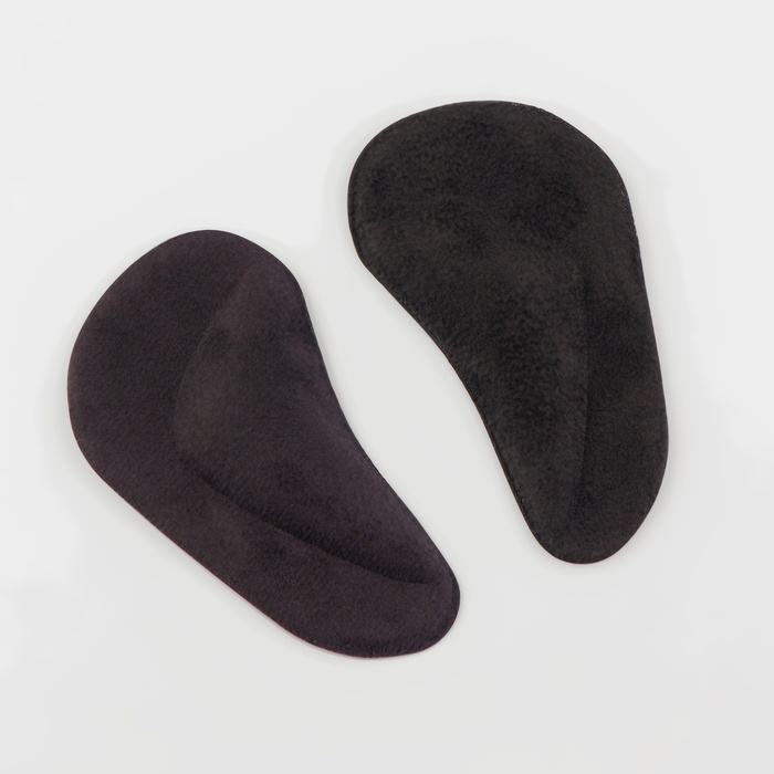 Супинаторы для обуви, на клеевой основе, 9,7 × 5,5 см, пара, цвет чёрный Супинаторы для обуви, на клеевой основе, 9,7 × 5,5 см, пара, цвет чёрный