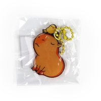 Брелок для ключей акриловый на цепочке &laquo;Капибара&raquo;, 3.5 х 9 см