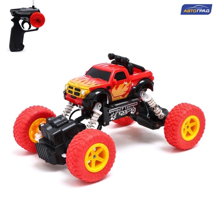 Джип радиоуправляемый &laquo;Краулер&raquo;, работает от аккумулятора, цвет красный