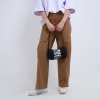 Сумка женская багет из текстиля, «Зебра», 23х13х5 см. Сумка женская багет из текстиля, «Зебра», 23х13х5 см.