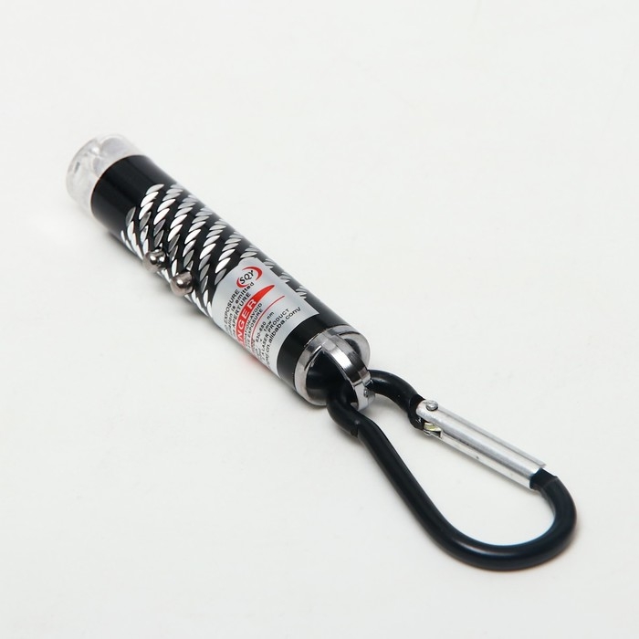 Лазерная указка Лазерная указка "Мастер К", с карабином, 2 LED, 7 х 1.5 см