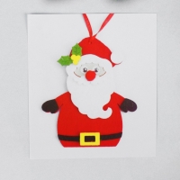 Набор для творчества - создай ёлочное украшение из фетра &laquo;Дед мороз&raquo;