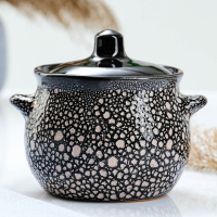 Горшок керамический для запекания "Пиканто" 0,65л / 12,5х11,5см, мрамор Горшок керамический для запекания "Пиканто" 0,65л / 12,5х11,5см, мрамор