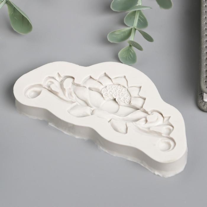 Молд силикон Молд силикон "Узор - цветок лотоса" 4,5х9,7 см