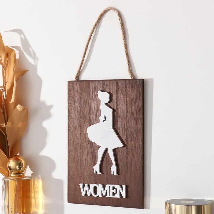 Панно декоративное указатель МДФ Панно декоративное указатель МДФ "Женщины" 1х12х18 см