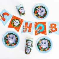 Новогодний Набор бумажной посуды одноразовый Игристого праздника!», на новый год Новогодний Набор бумажной посуды одноразовый Игристого праздника!», на новый год